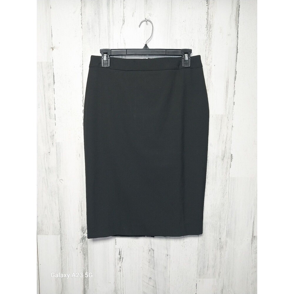 Land's End Black Lined Pencil Skirt Size 4